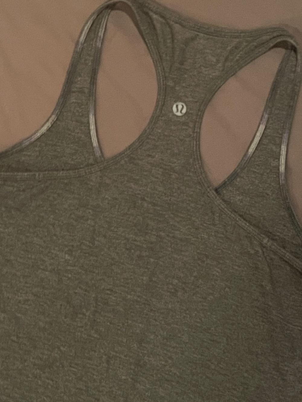 lululemon athletica Gray Racerback Tank Top